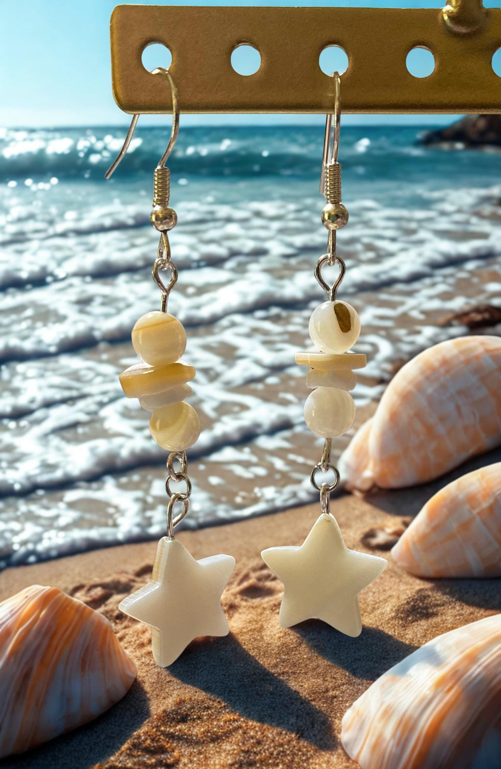 Sandy Star Dangles