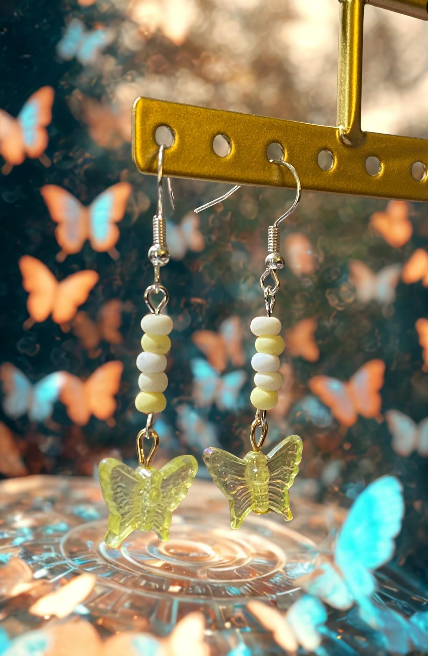 Shining Light, Butterfly Earrings