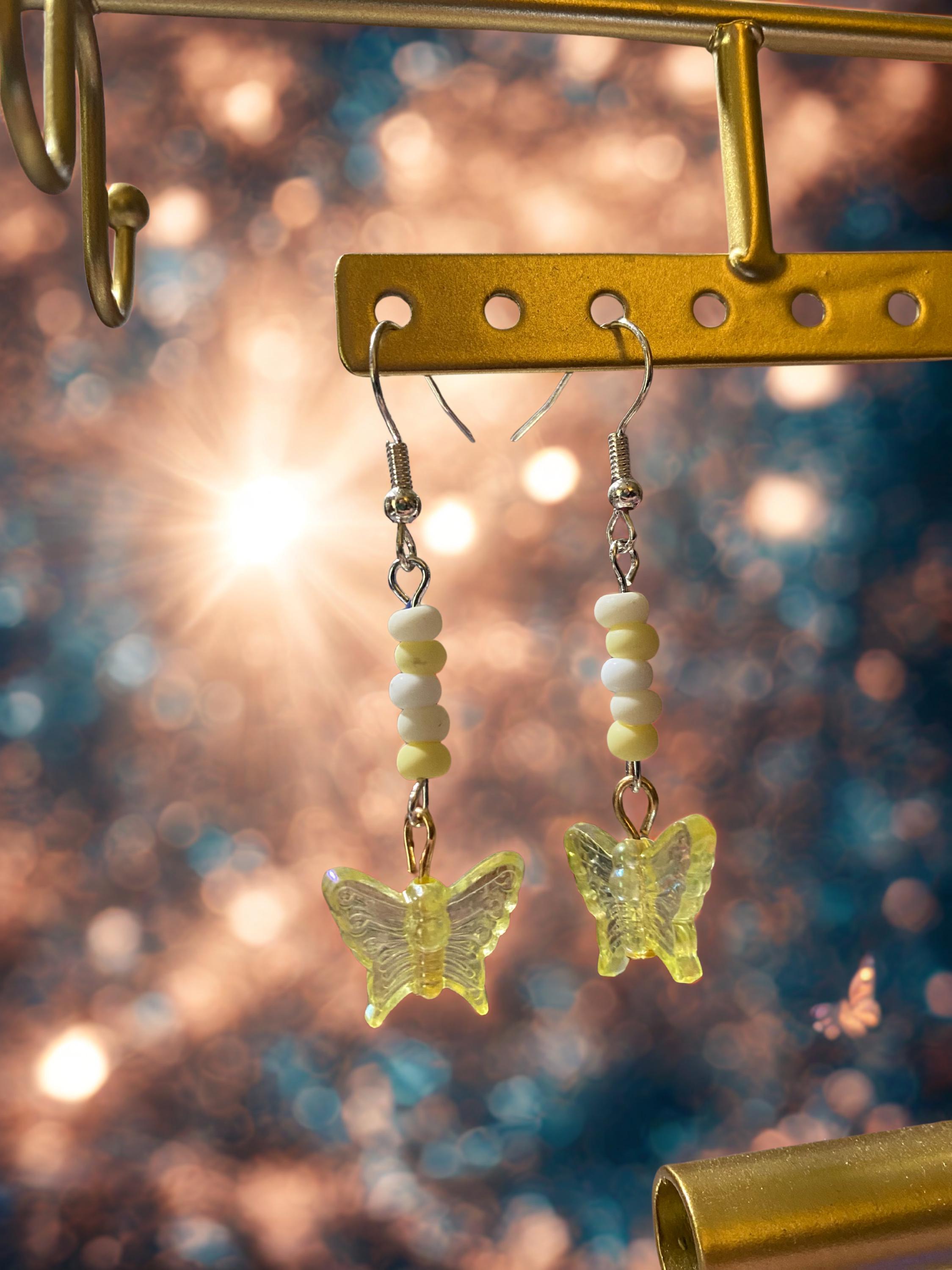 Shining Light, Butterfly Earrings
